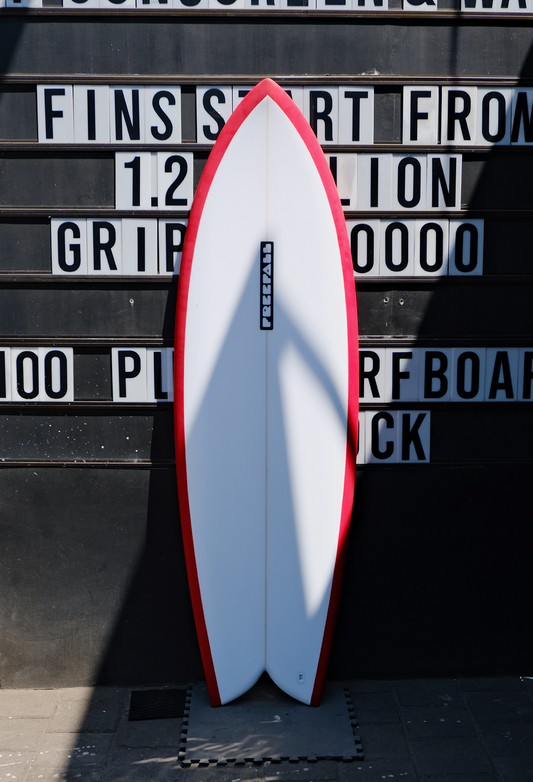 5'11 XTRA FISH BAD FISH WHITE RED
