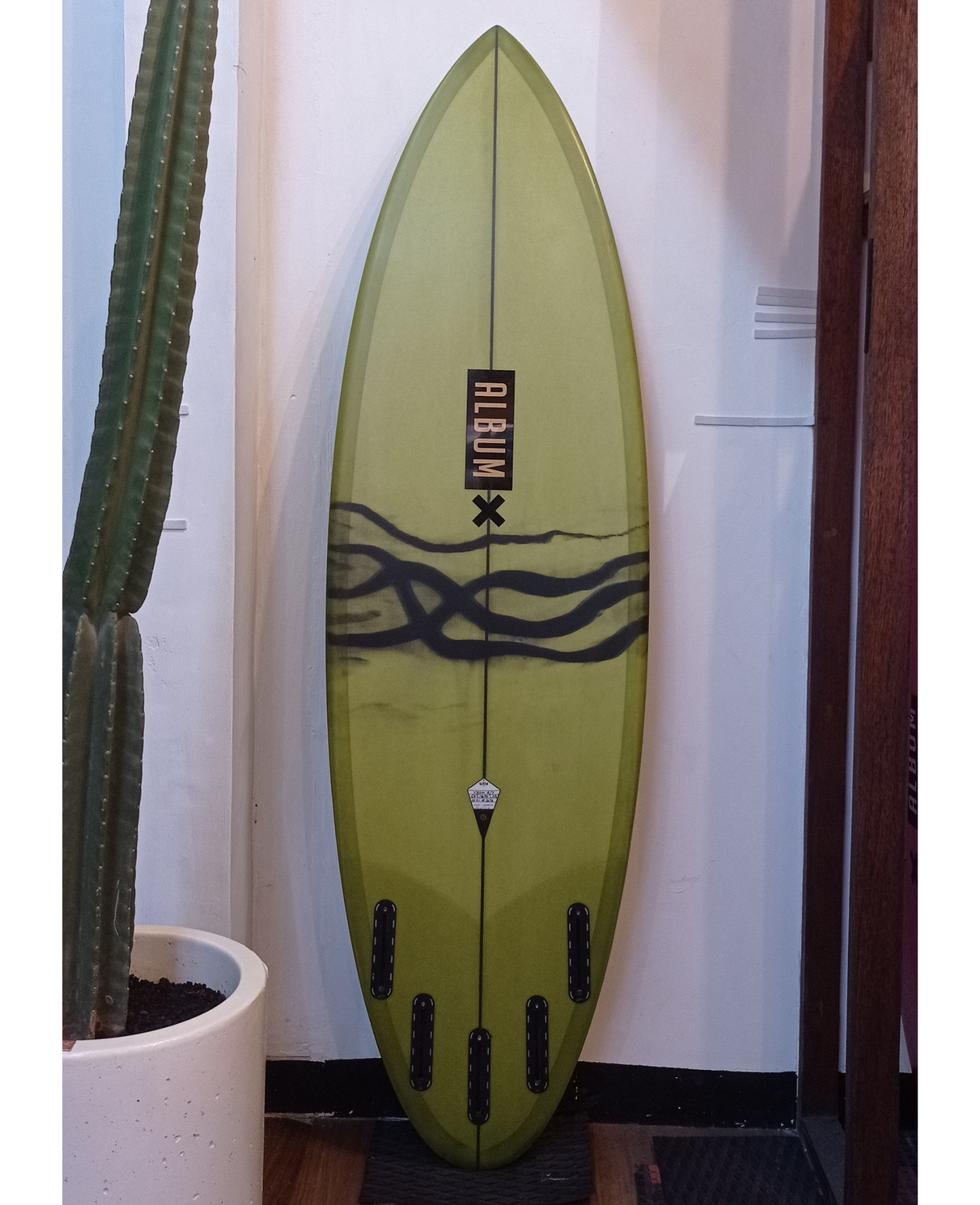 5'8 ALBUM VBSM ROUND OLIVE GREEN