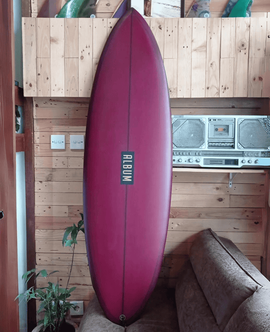 5'6 BOM DIA ROUND TAIL MAROON TINT