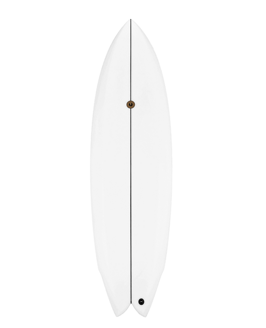 5'7 TWINSMAN SRINGERED EPOXY CLEAR