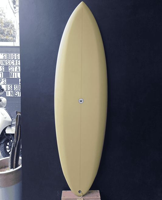 5'7 TWINSMAN ROUND TAIL PALE YELLOW