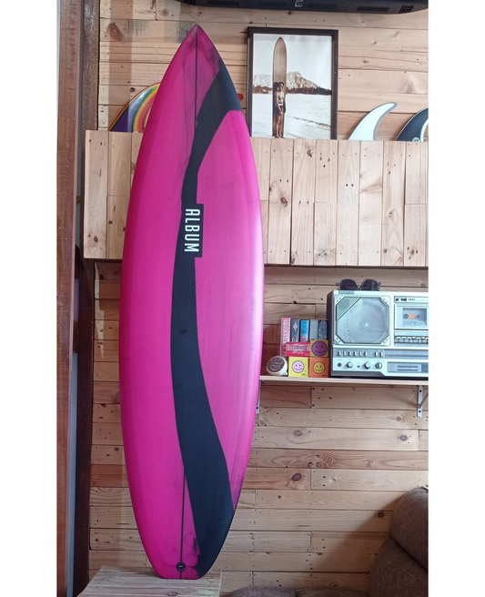 5'10 VBSM PINK WITH BLACK STRIPE