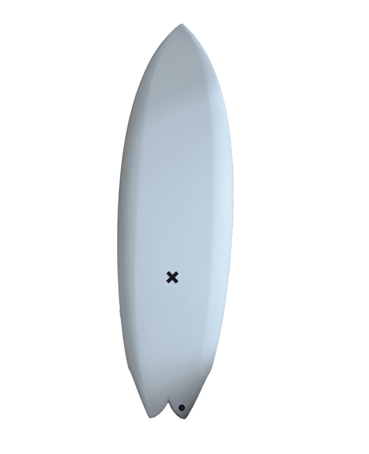 5'5 TWINSMAN WHITE CLEAR EPOXY