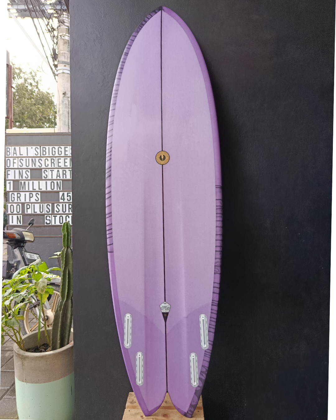 6'2 VESPER LILAC AND BLACK ABSTRACT