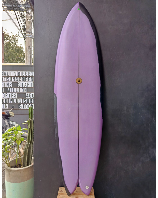 6'2 VESPER LILAC AND BLACK ABSTRACT