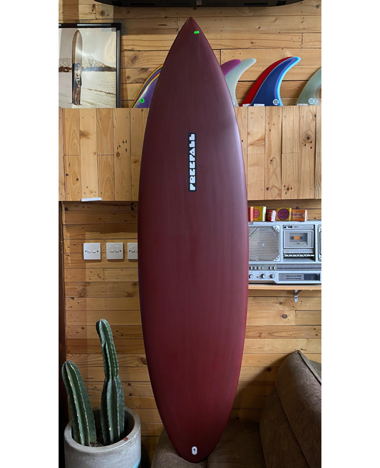 6'4 COSMIC TWIN MAROON RESIN TINT CHANNELS