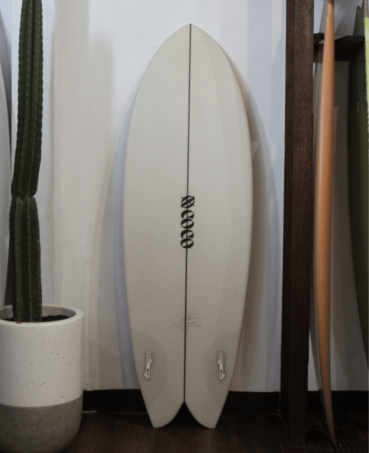 5'1 TRYST FCS 2 DARK TURQUOISE AND CREAM