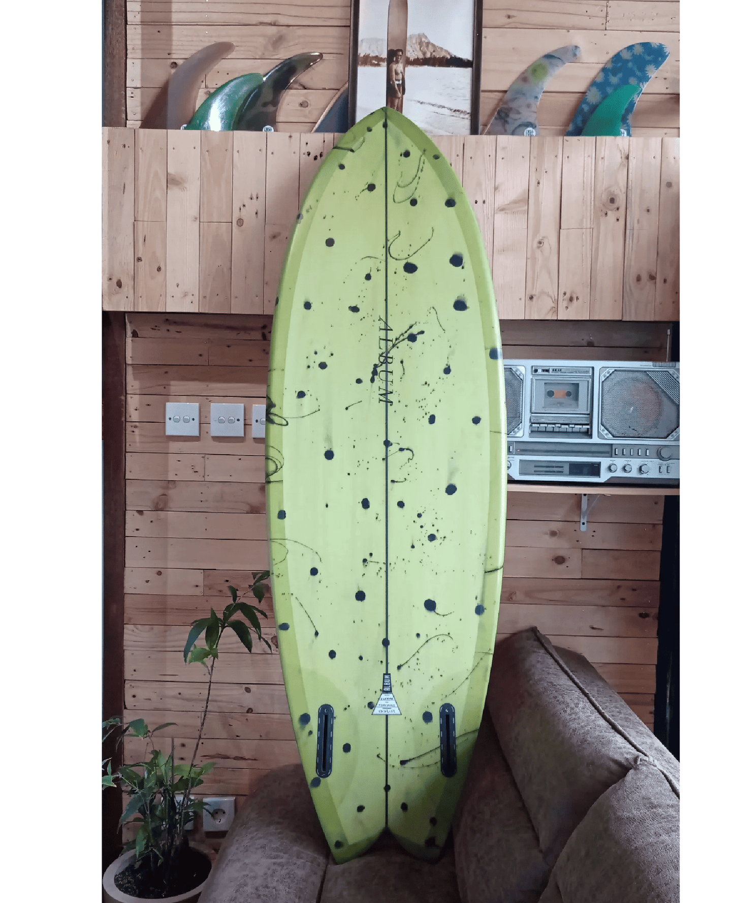 LIGHTBENDER 5'7 AVOCADO POLKADOTS