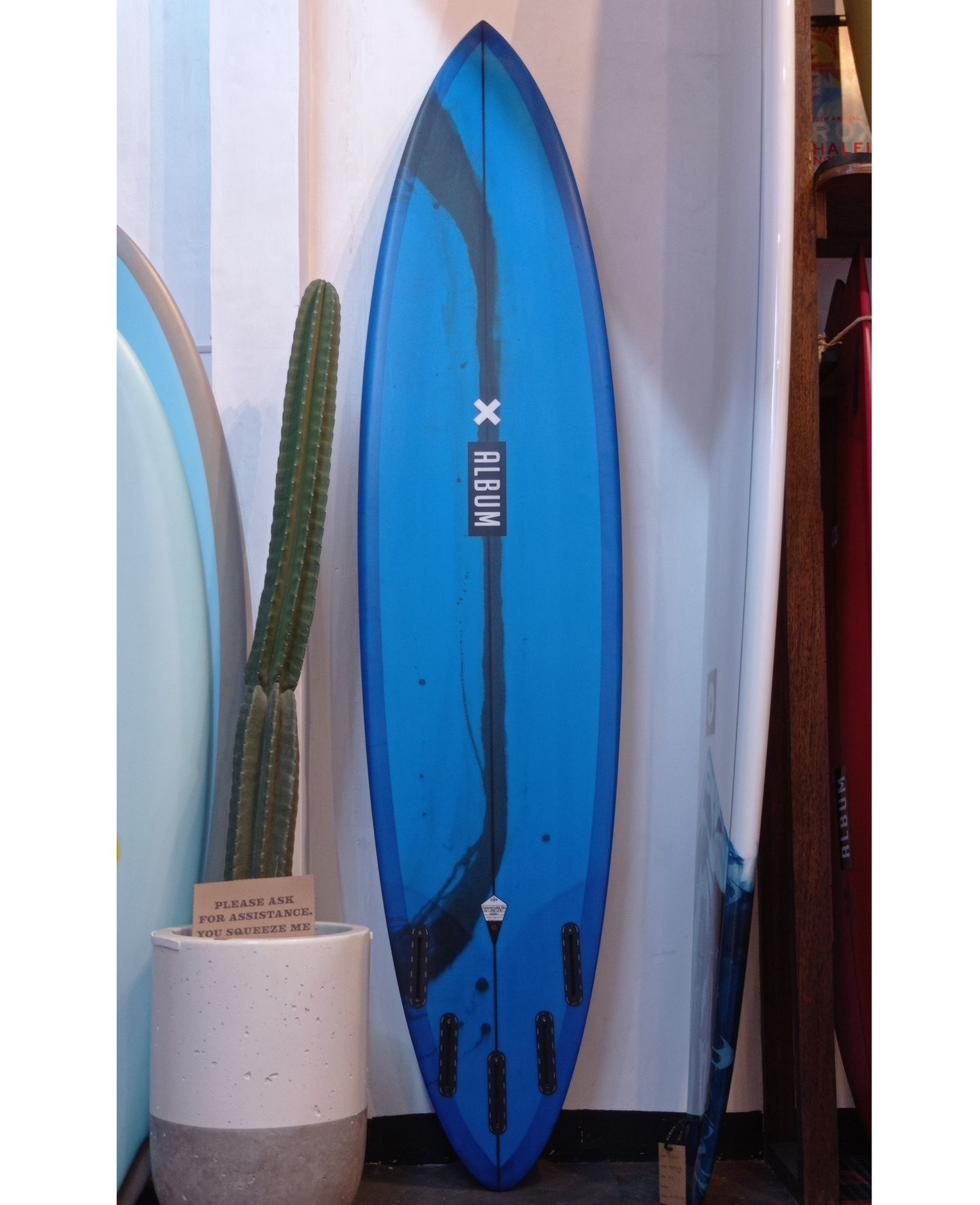 7'4 INSANITY PIN BLUE BLACK STRIPE