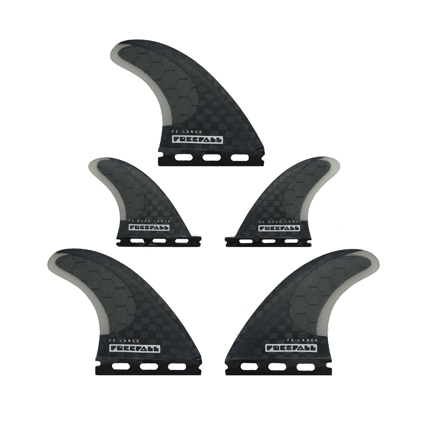 F2 CARBON LARGE QUAD 5 FINS