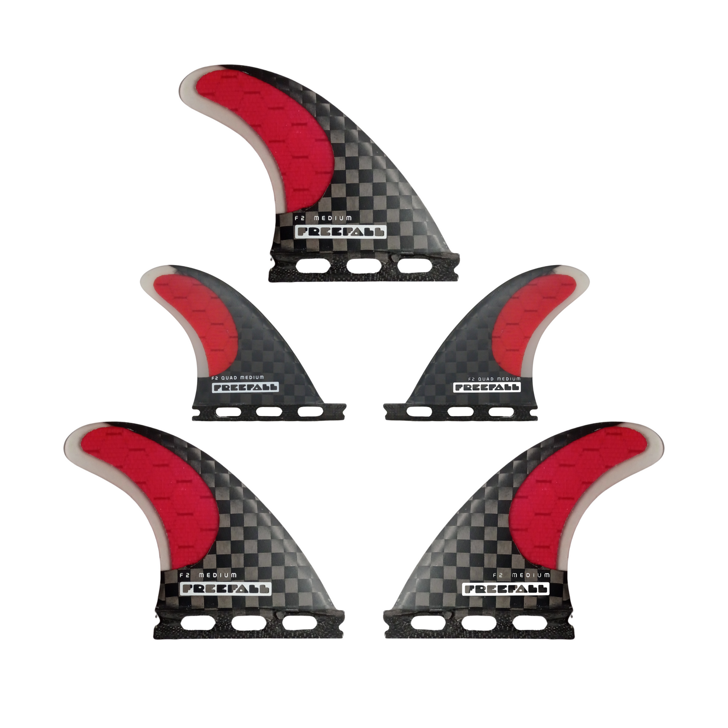 F2 QUAD MEDIUM 5 FINS CARBON