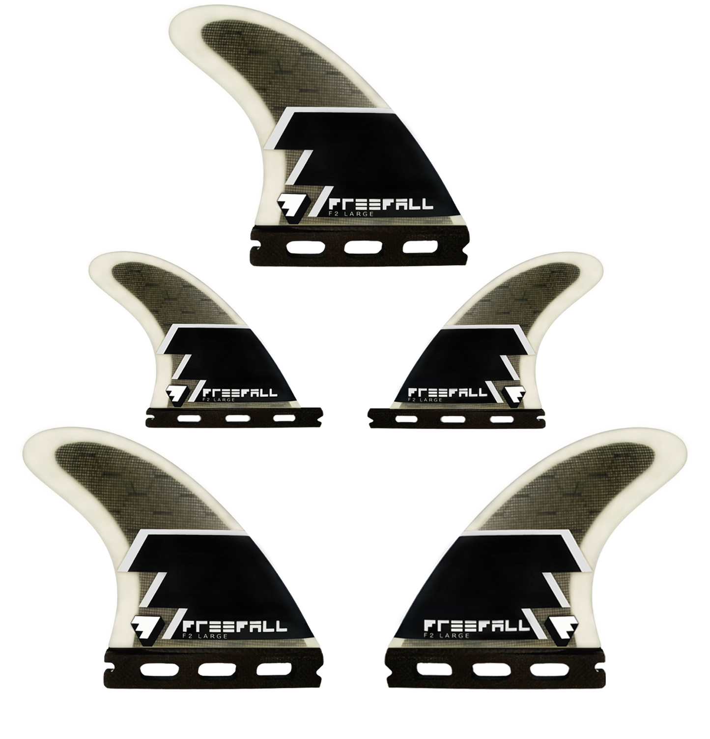 F2 QUAD MEDIUM 5 FINS CARBON