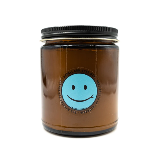 BUBBLE GUM GLASS CANDLE COCONUT