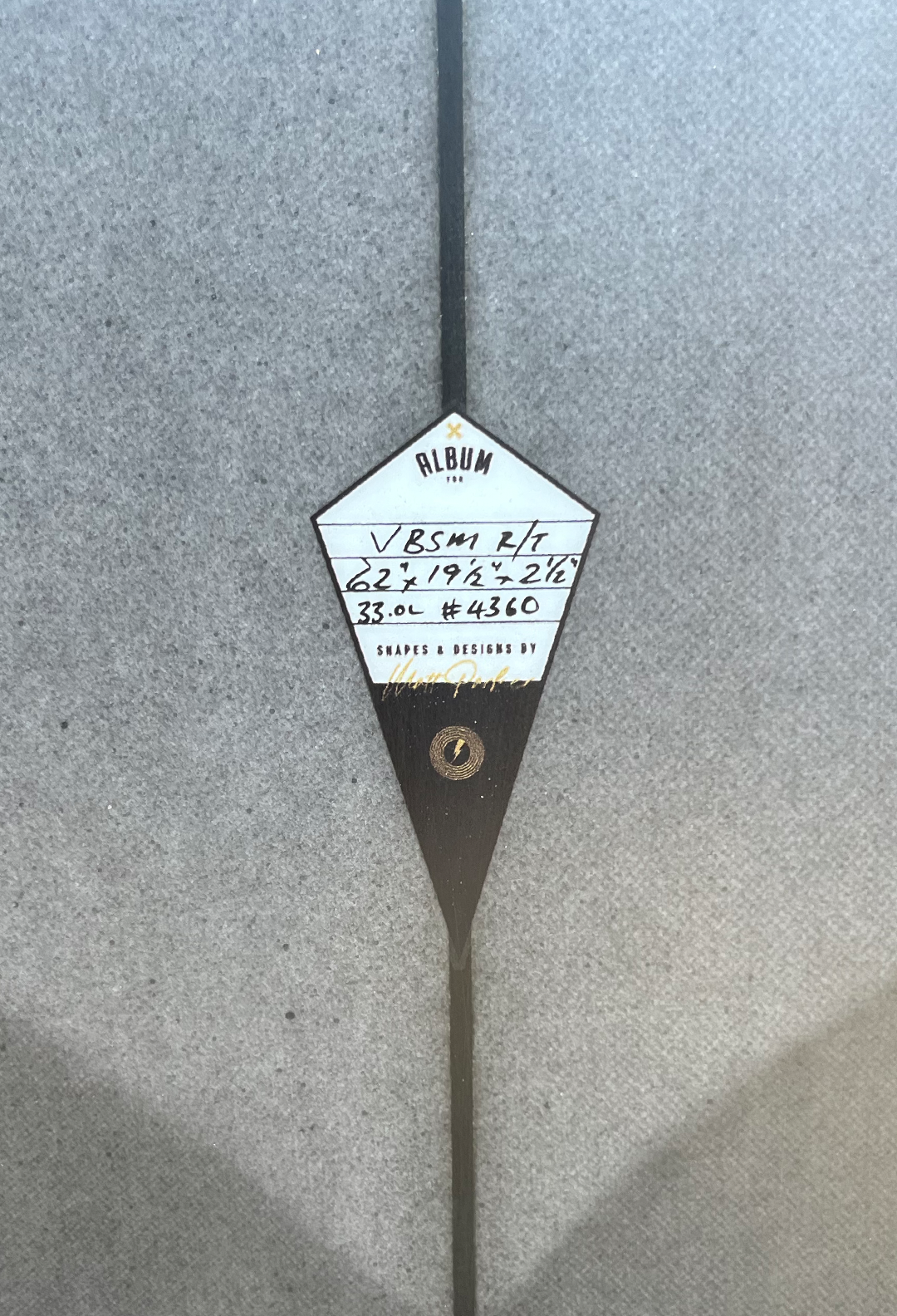 6'2 VBSM ROUND TAIL GUN METAL GRAY