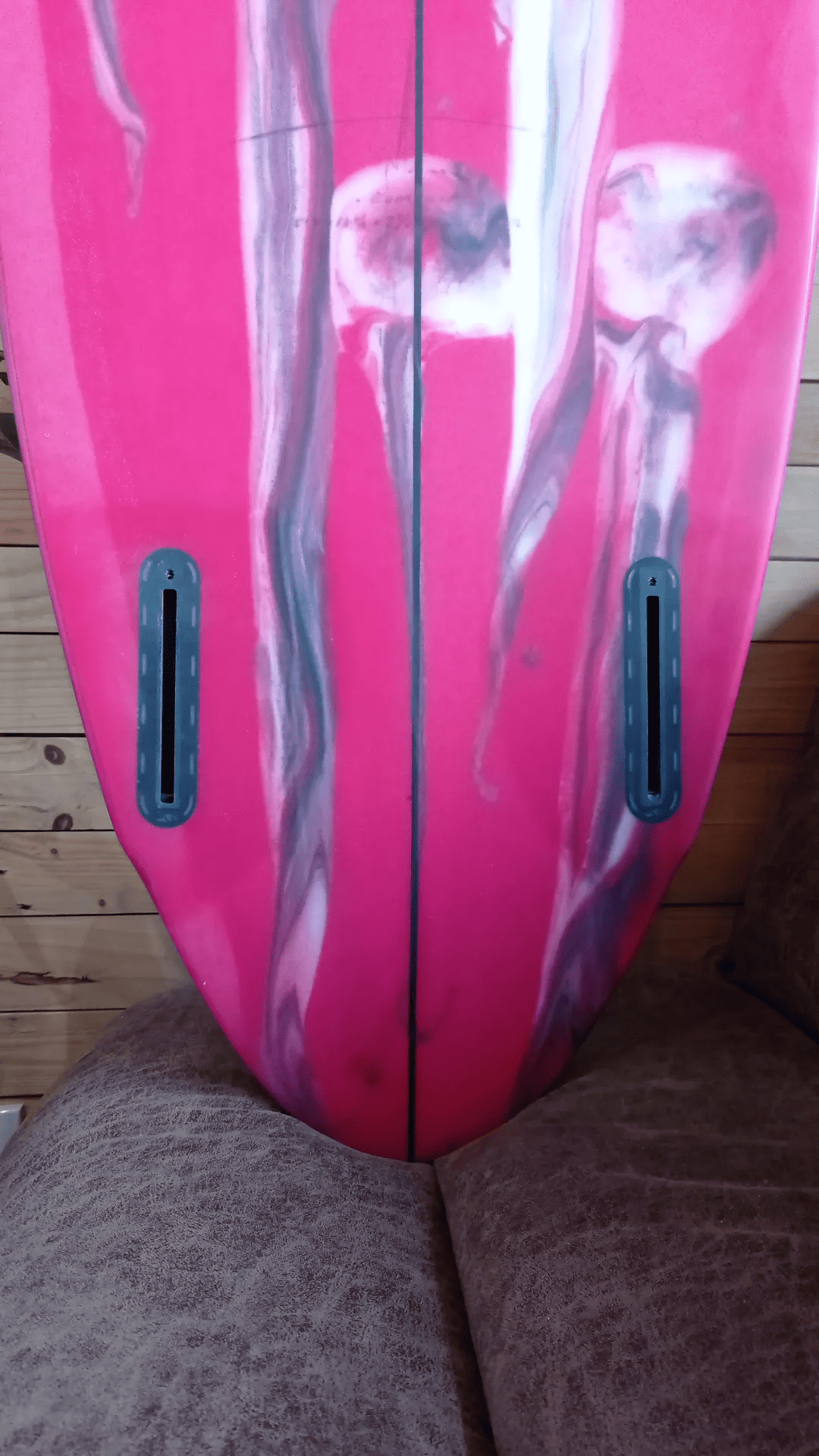 5'7 BOM DIA ABSTRACT MAROON TINT