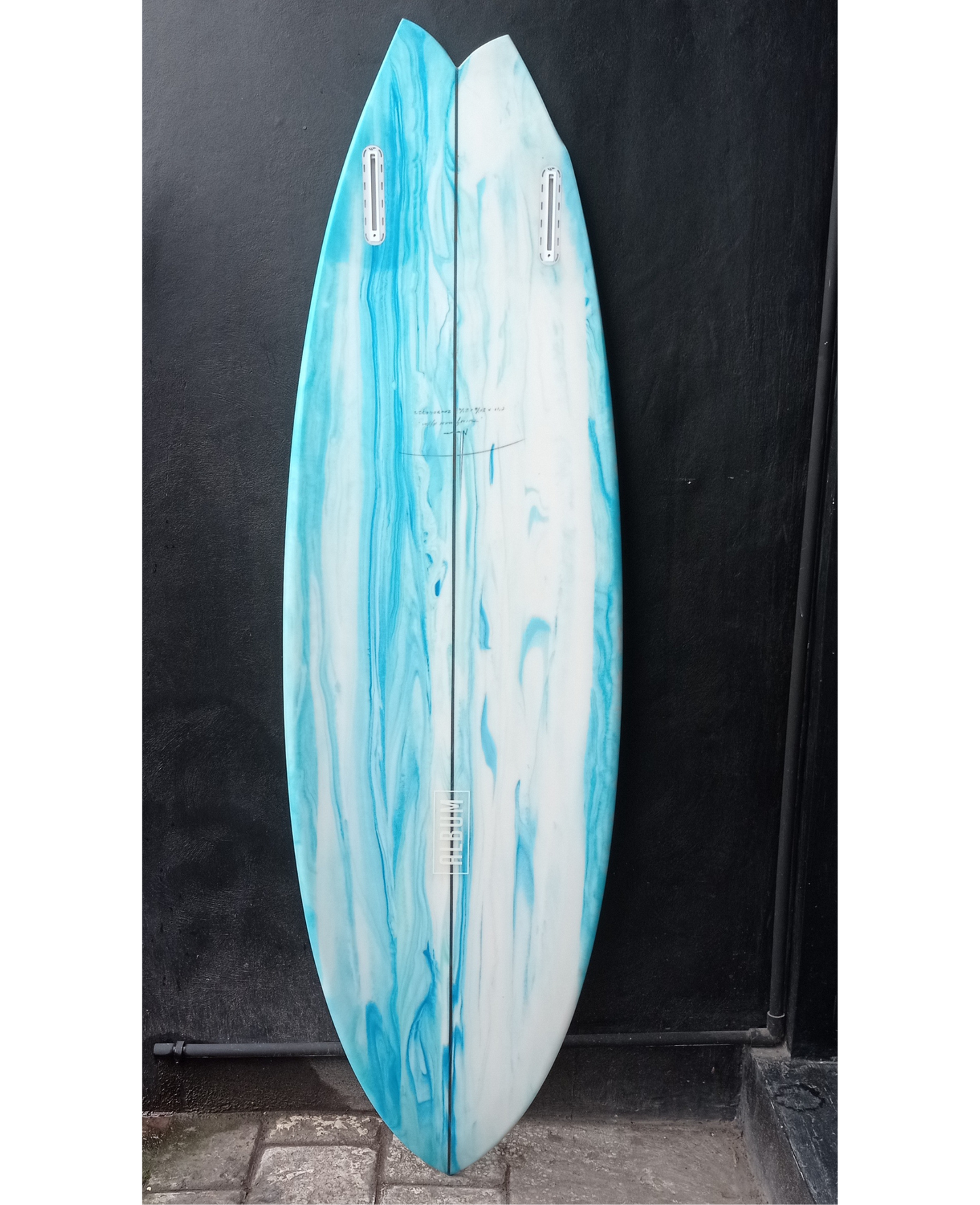 5'11 TWINSMAN ASYM GOOFY BLUE ABSTRACT