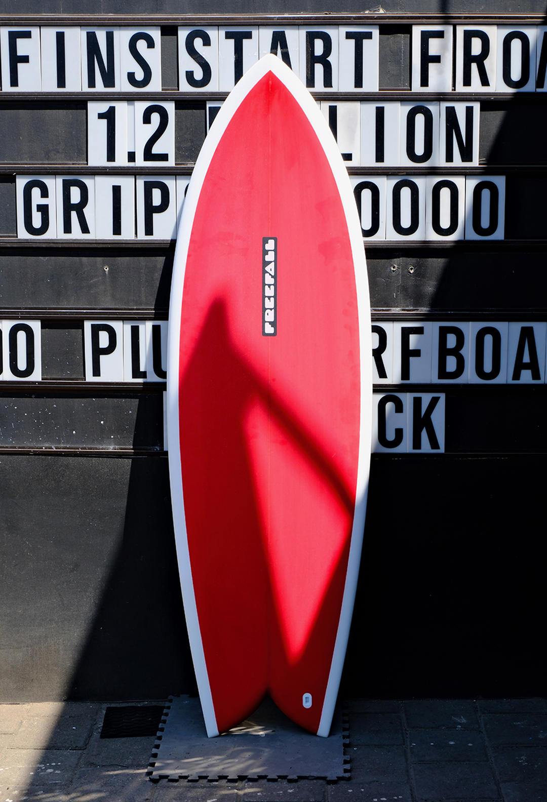 5'8 XTRA FISH BAD FISH RED WHITE