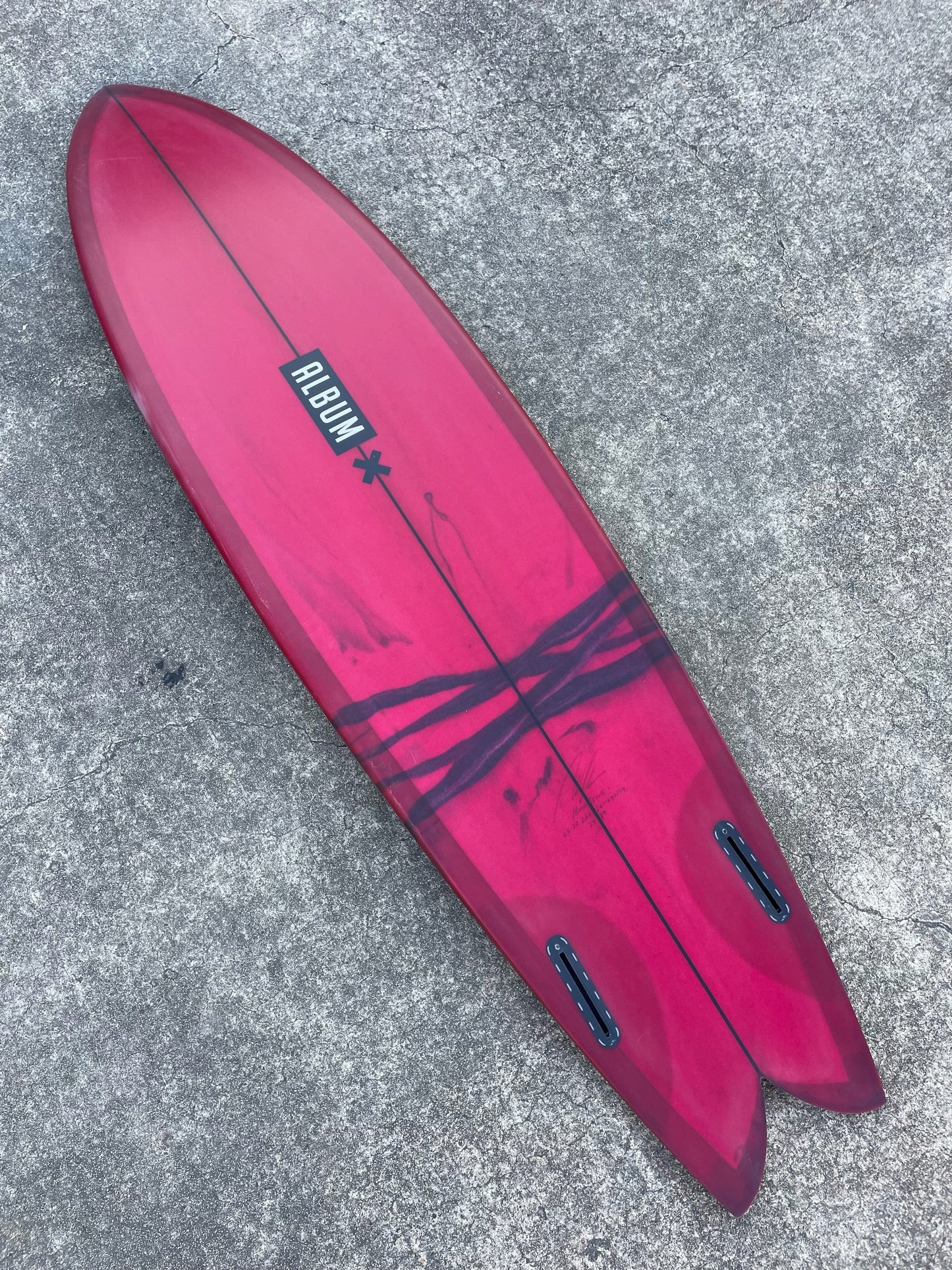 6'8 ALBUM MOONSTONE RED WINE ABSTRACT