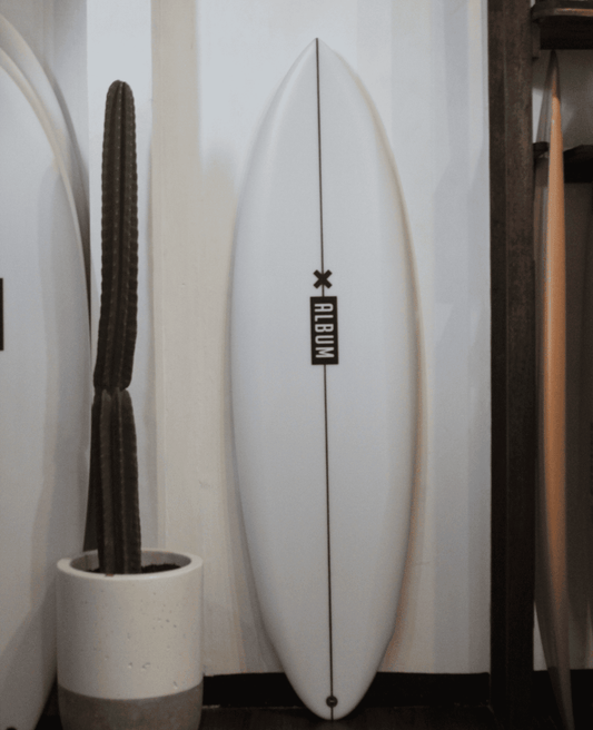 5'7 TWINSMAN PINTAIL CLEAR