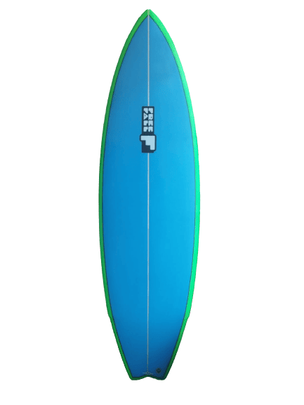 5'9 DAY TRIPPER 5 FINS GREEN BLUE